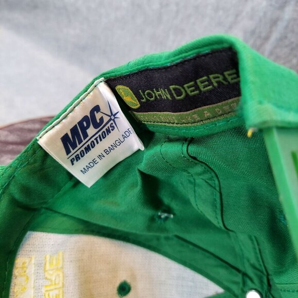 John Deere Licensed Green Baseball Cap With Adjustable Snapback - Picture 12 of 13